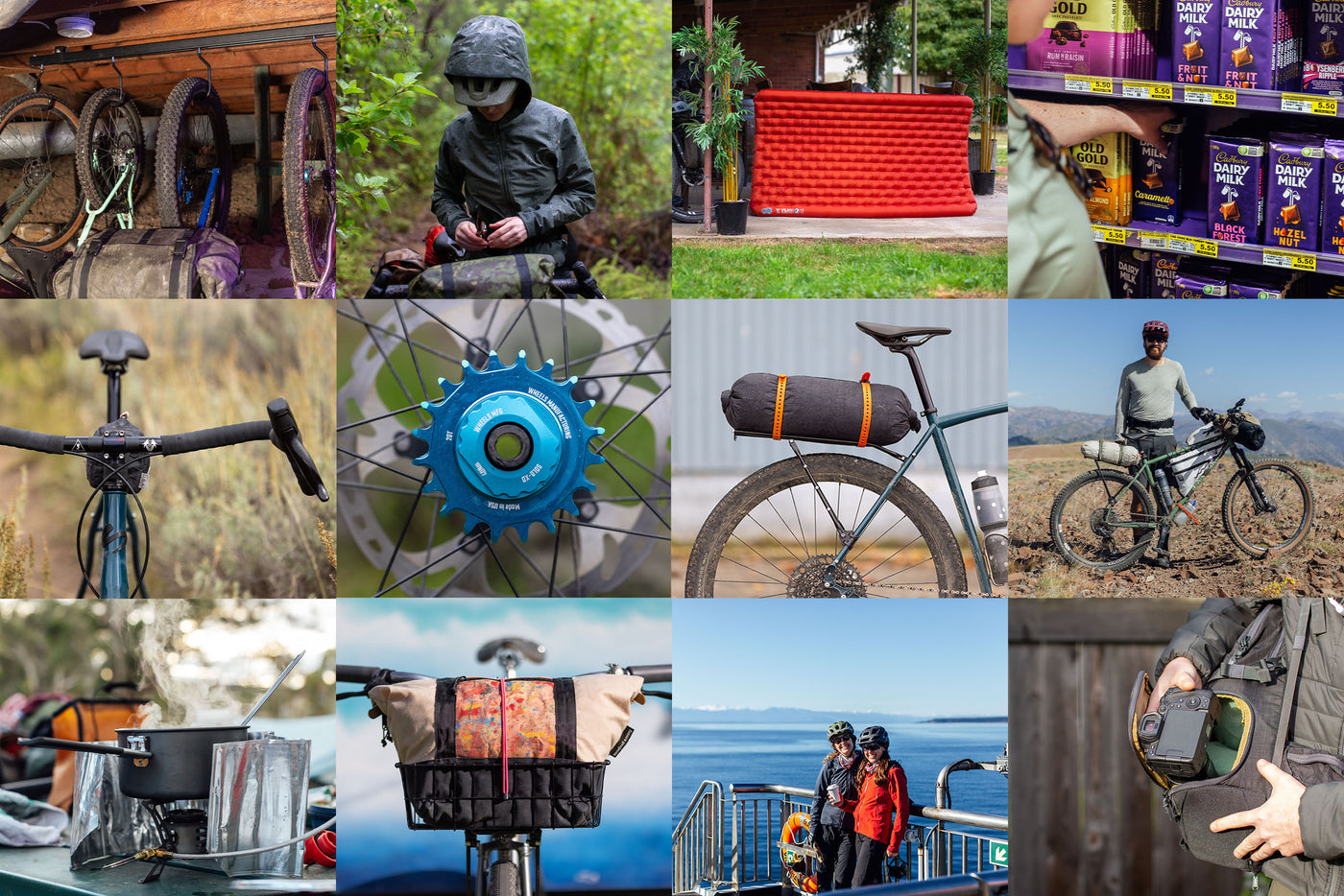 EVOC Stage Capture 16L camera backpack included in Bikepacking Editor's Dozen Favorite Gear of 2023 image collage